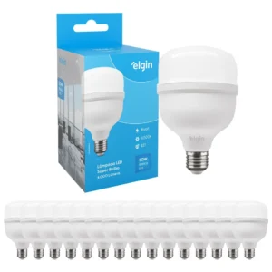 Kit 15 Lâmpadas Super Bulbo Alta Potência Led 50w - Elgin Cor da luz Branco-frio